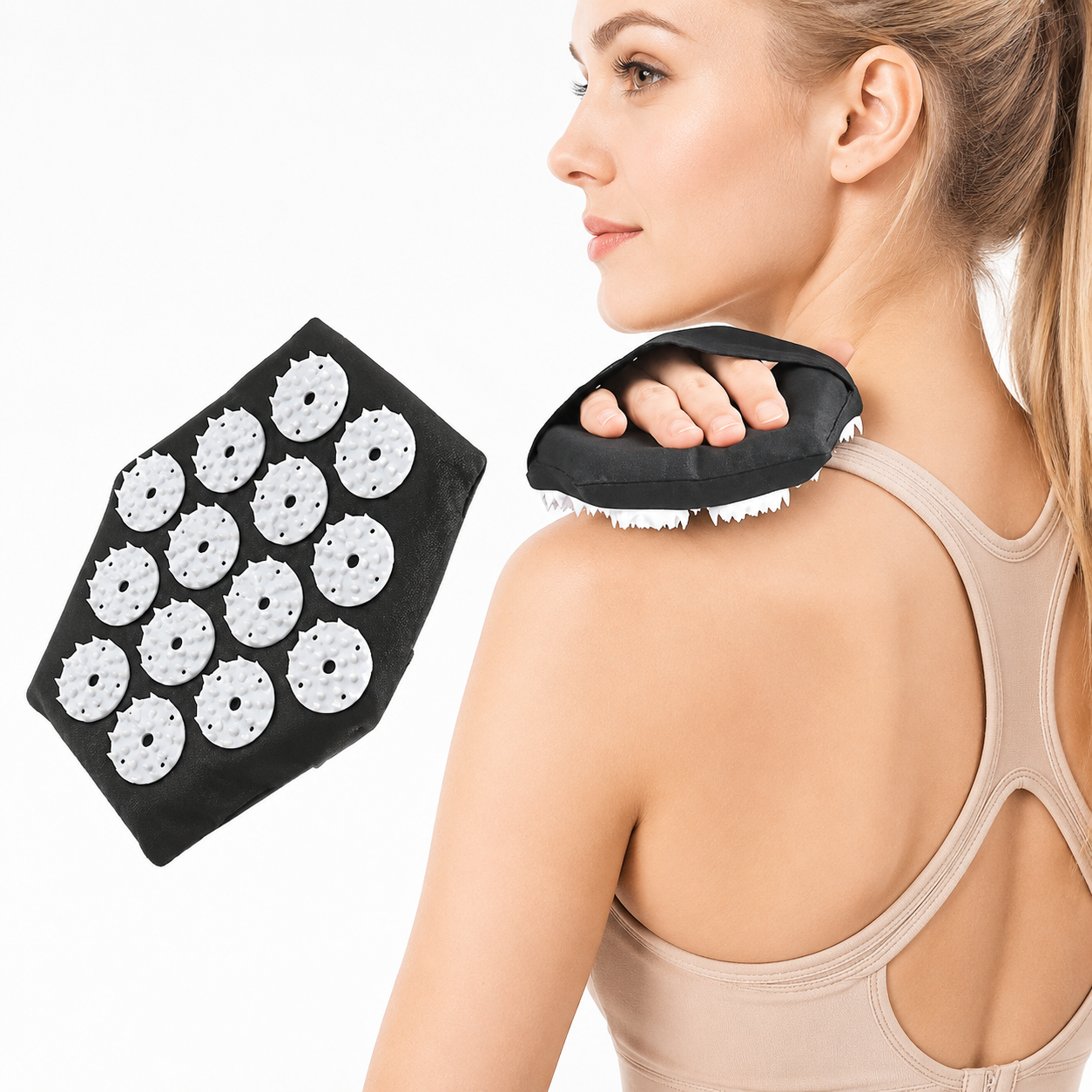 Teluni AcuPad - Akupressurpad Stressabbau durch Selbstmassage