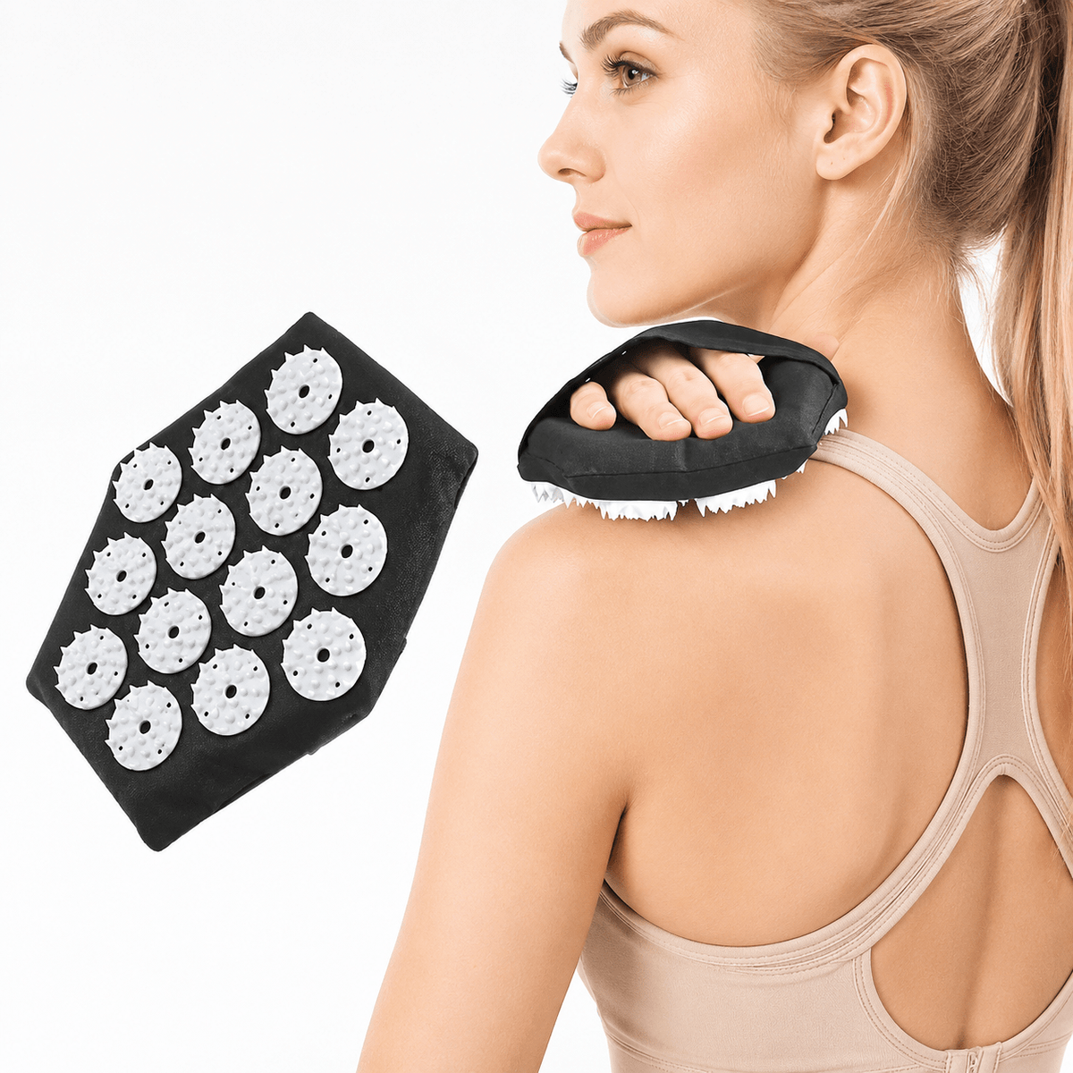 Teluni AcuPad - Akupressurpad Stressabbau durch Selbstmassage - Teluni