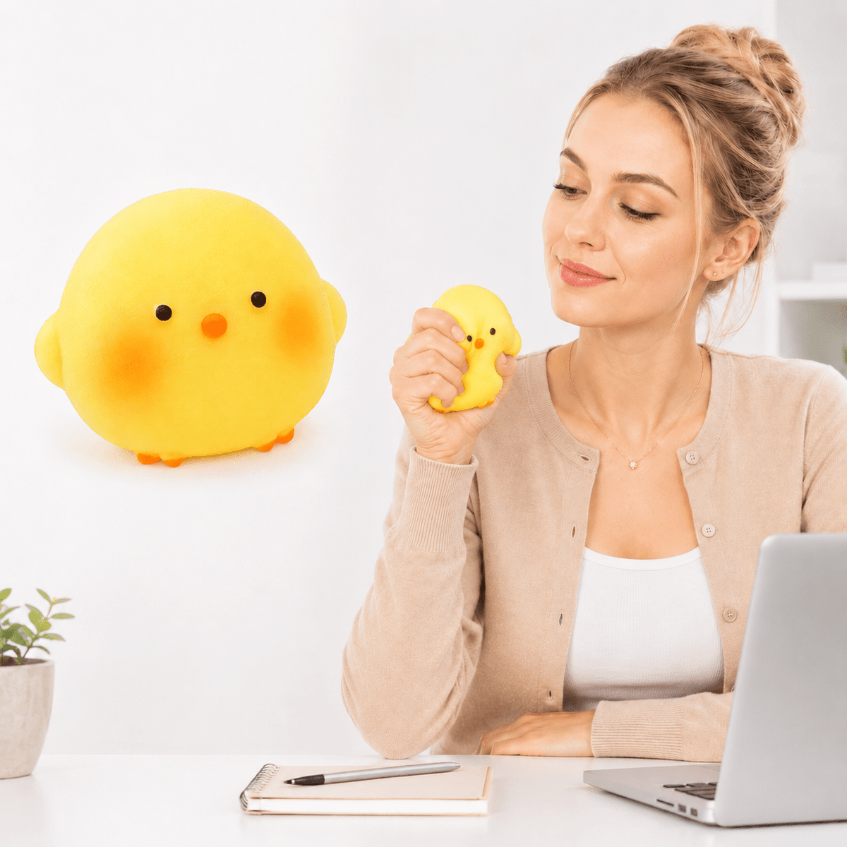 Teluni KnautschKüken - Süßer Stressabbau am Schreibtisch - Teluni