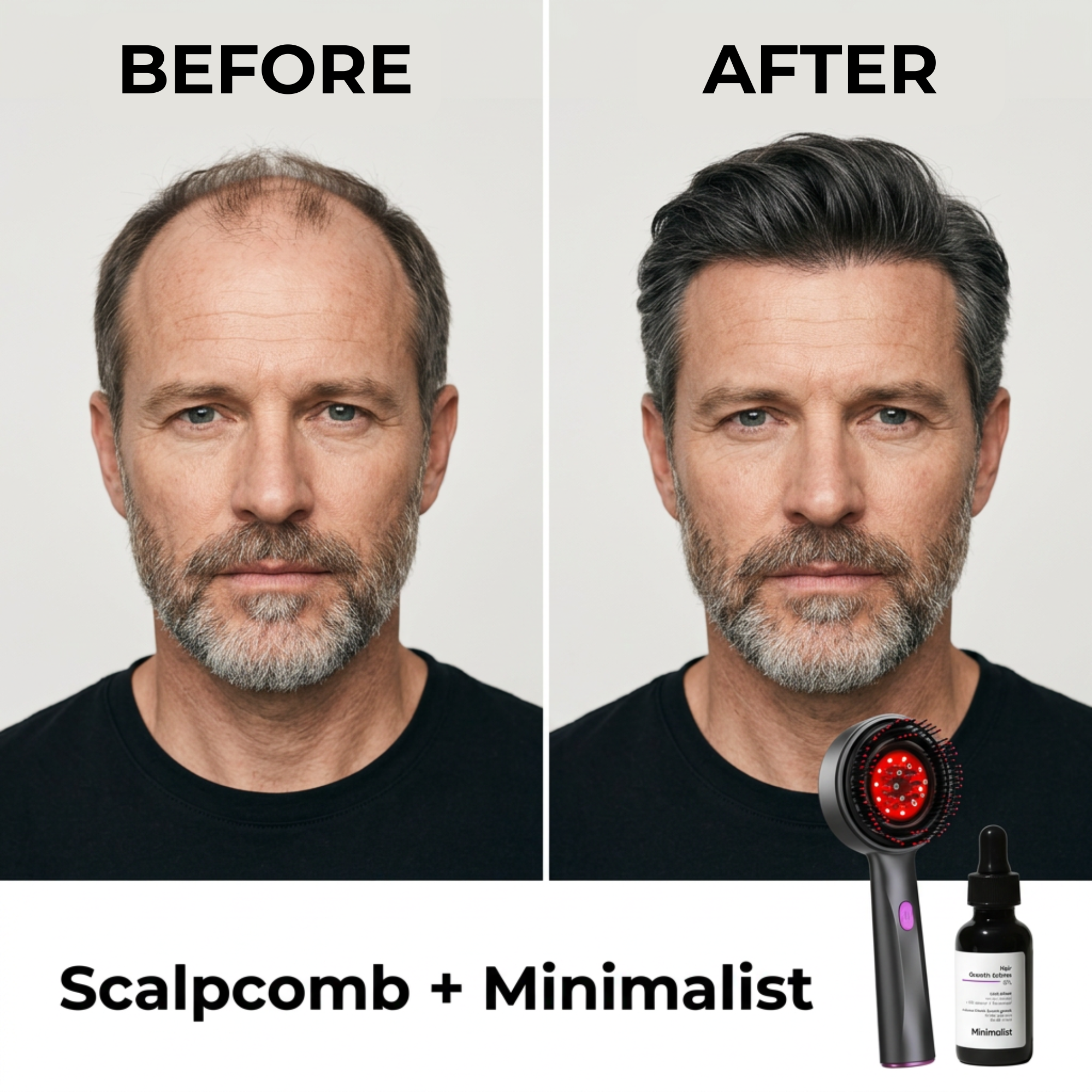 Teluni™ ScalpComb & Minimalist Serum SET FOR MEN