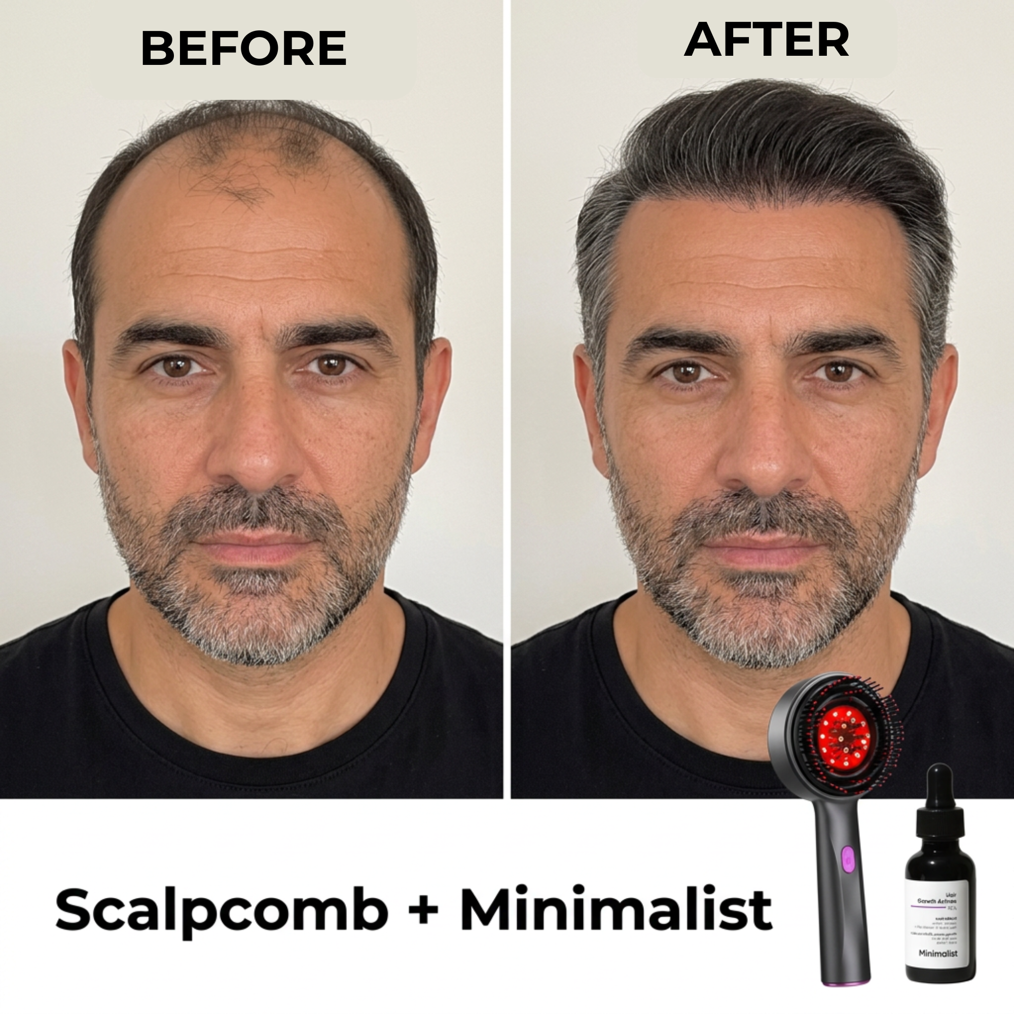 Teluni™ ScalpComb & Minimalist Serum SET FOR MEN