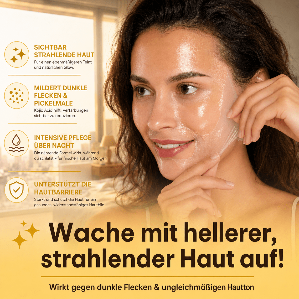 KOJIC ACID KURKUMA NIGHT WRAPPING MASKE - Teluni